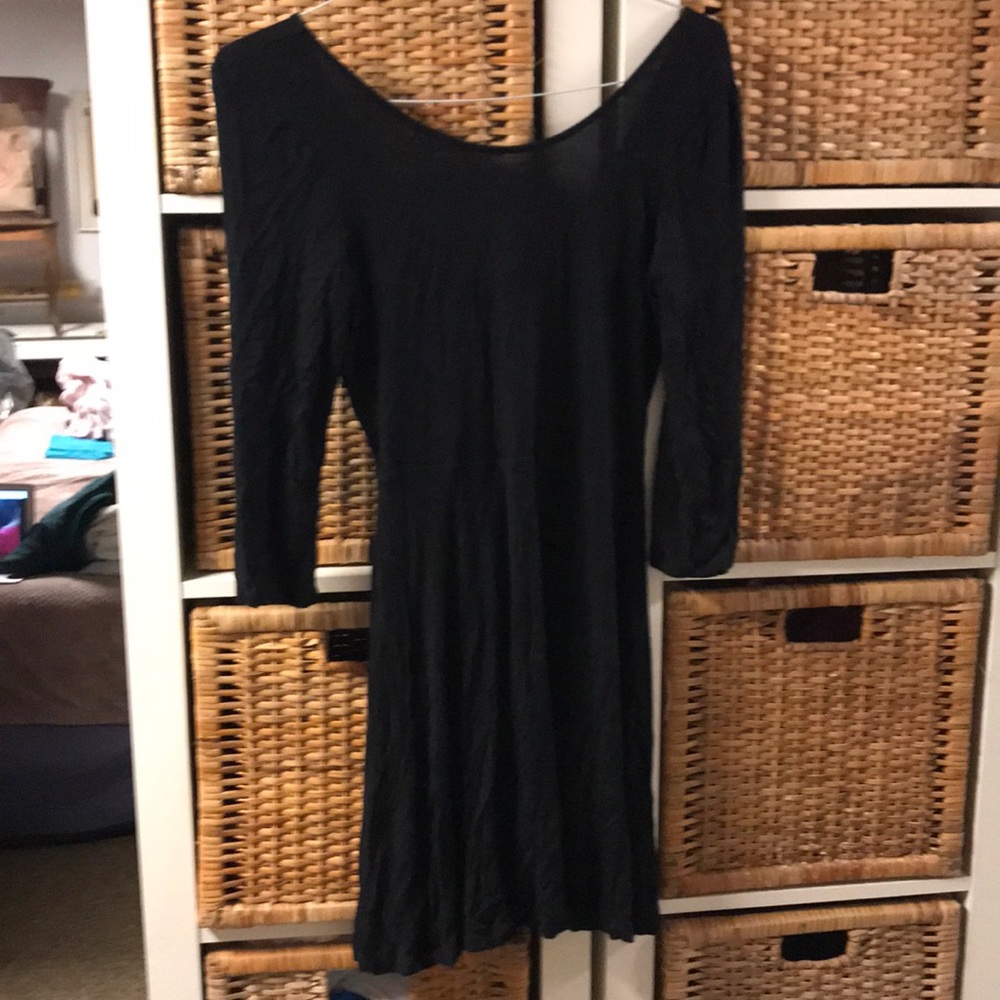 Black low back Express dress